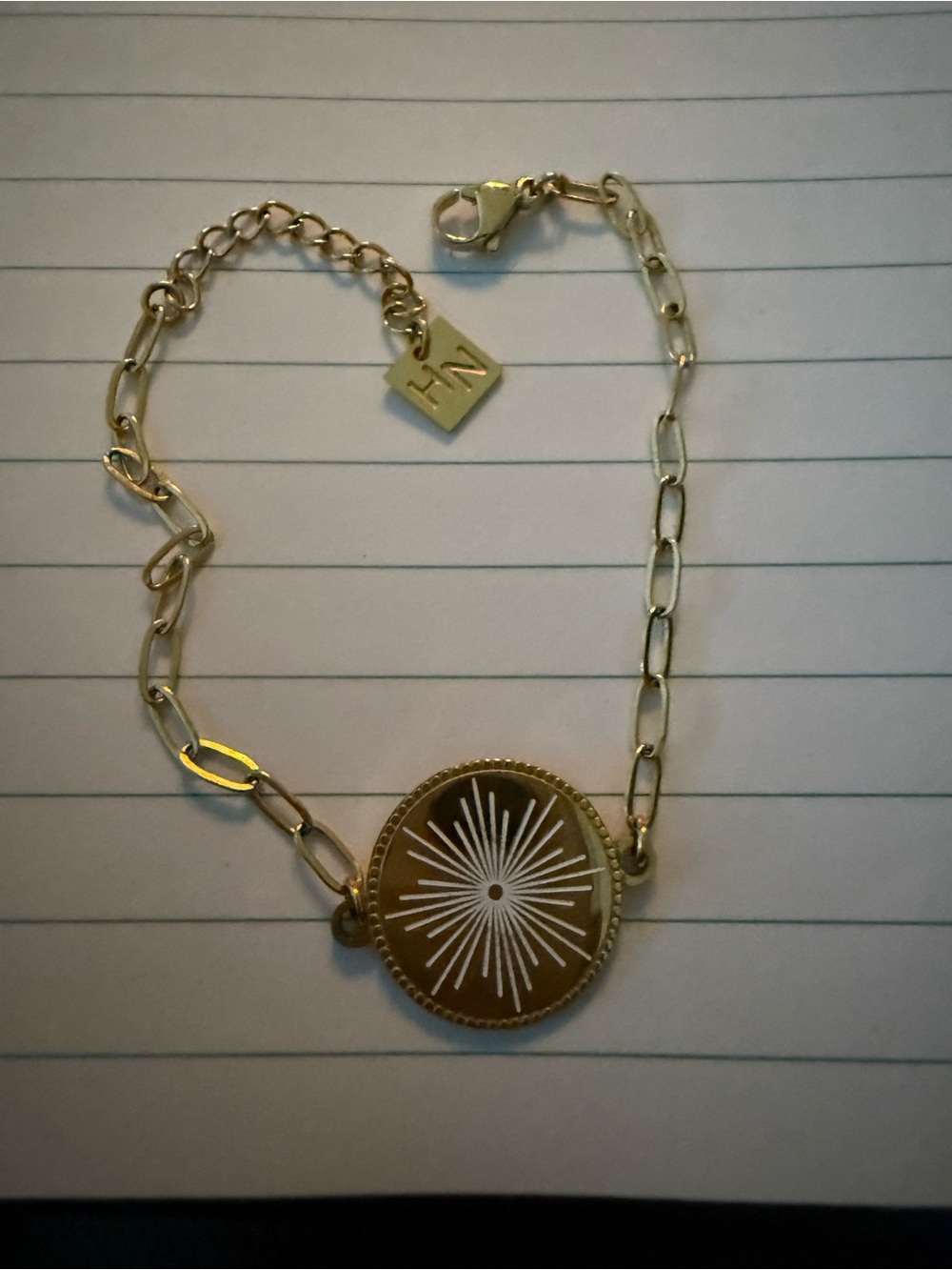 Gold-Tone Starburst Medallion Bracelet - Gold